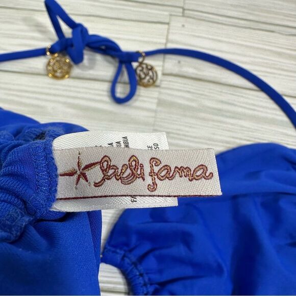 LULI FAMA RING‎ BIKINI SET MEDIUM ROYAL BLUE - Picture 4 of 7